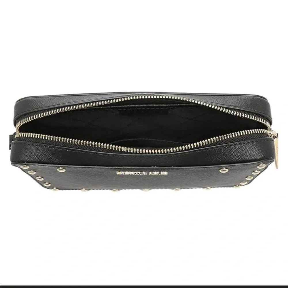 Michael Kors Sandrine Stud MK Crossbody Bag Purse Saffiano Leather